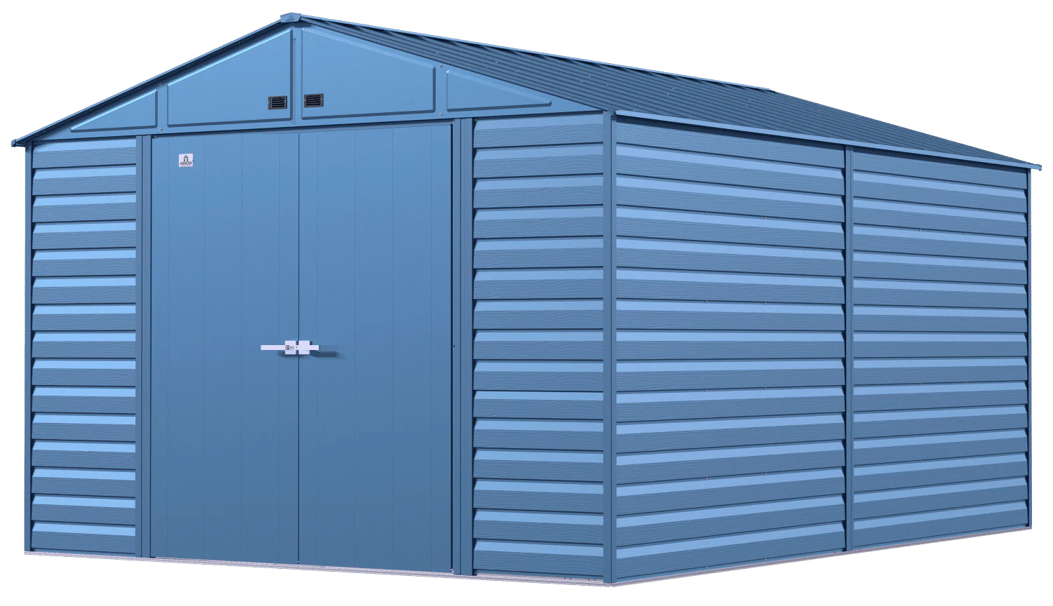 Arrow Select Steel Storage Shed, 10x14, Blue Grey