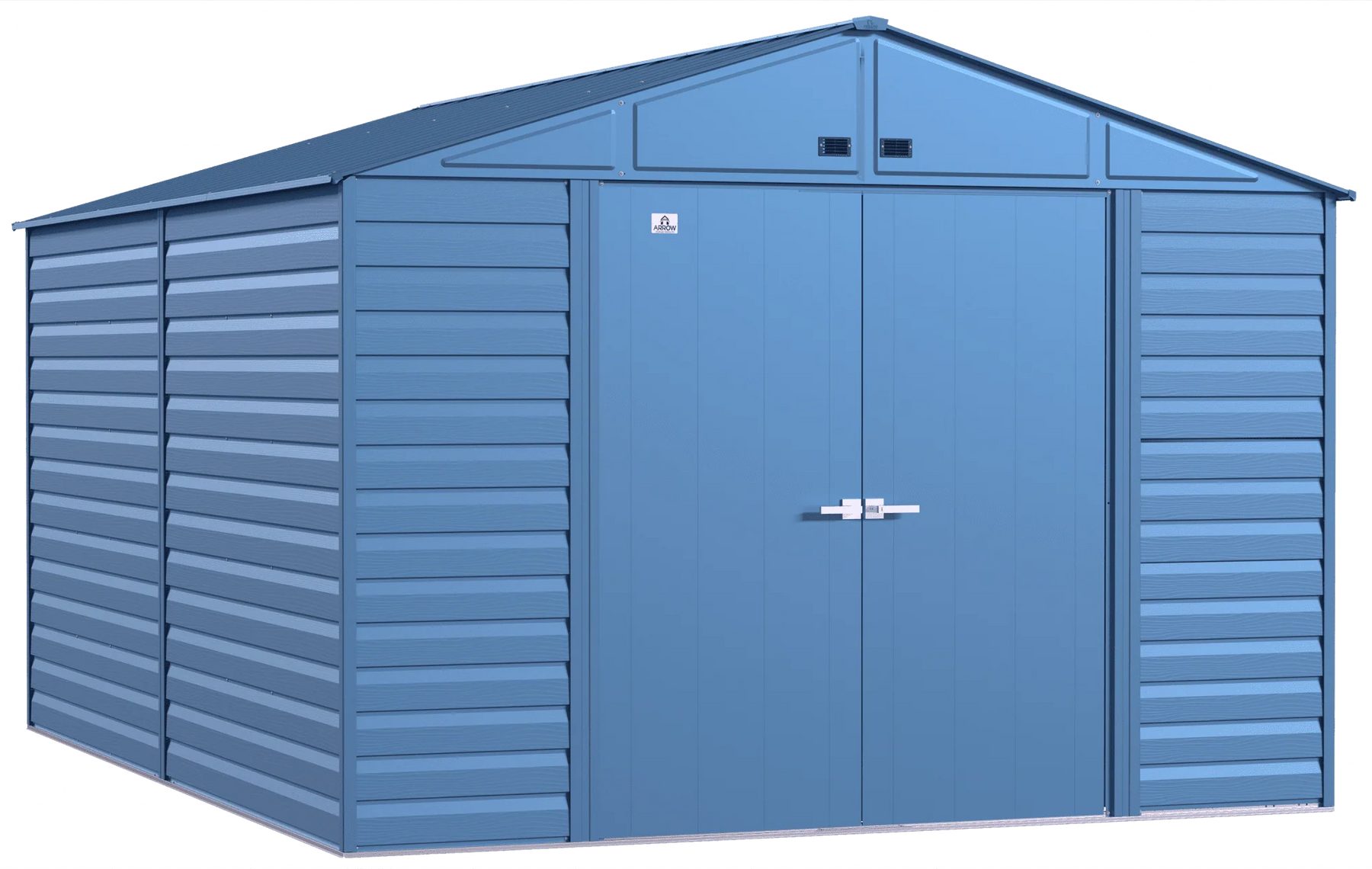 Arrow Select Steel Storage Shed, 10x14, Blue Grey